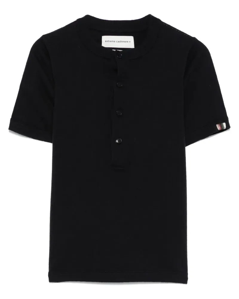 extreme cashmere Eva Poloshirt - Blau Blau