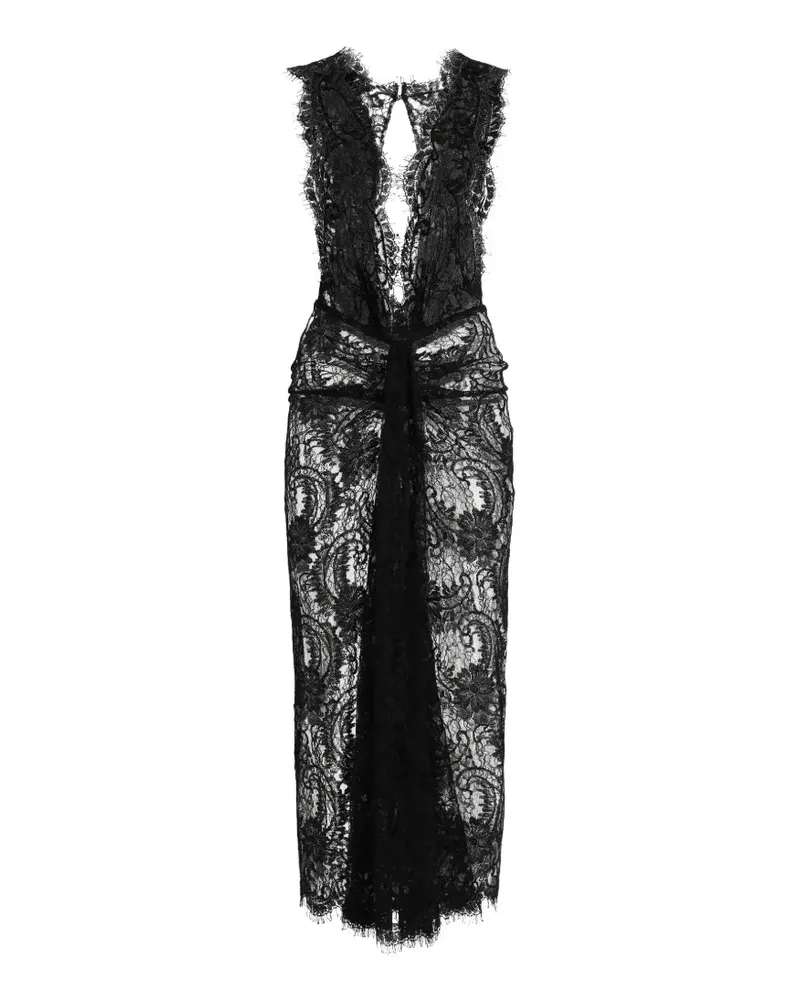 Dolce & Gabbana Kleid mit Spitze - Schwarz Schwarz