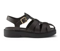 Sandalen aus Leder - Braun