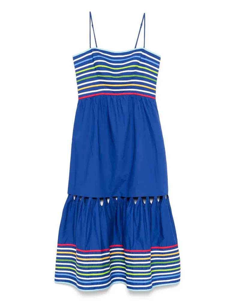 FARM Rio Gestreiftes Maxikleid - Blau Blau
