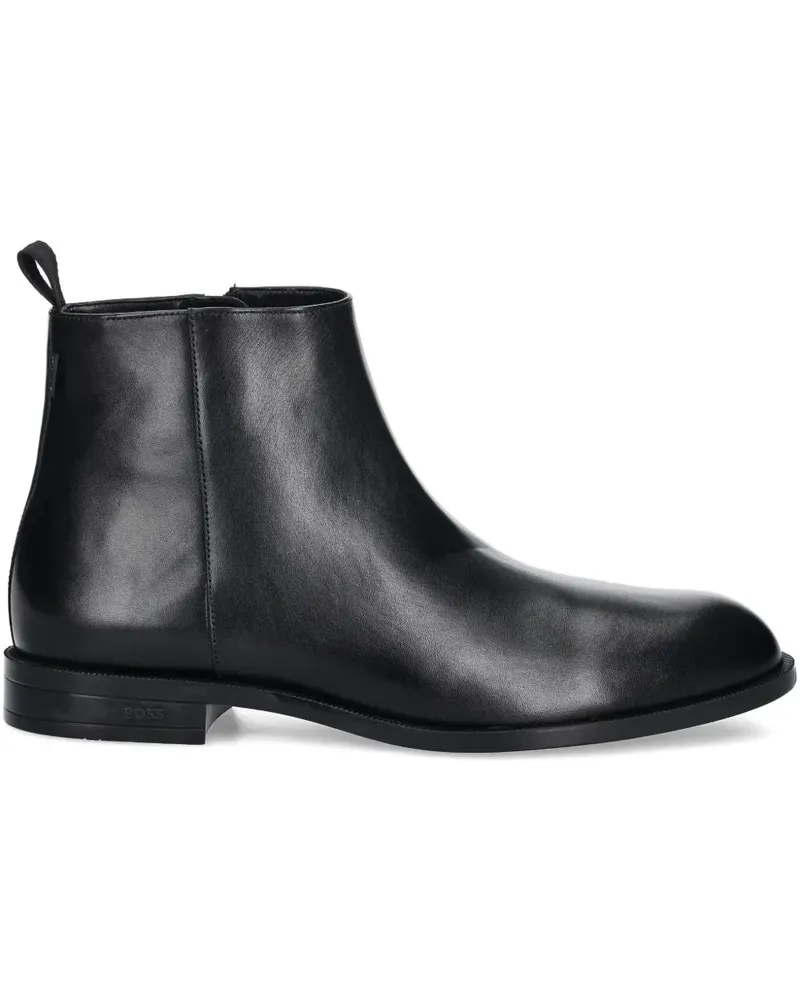 HUGO BOSS zip-up ankle boots - Schwarz Schwarz