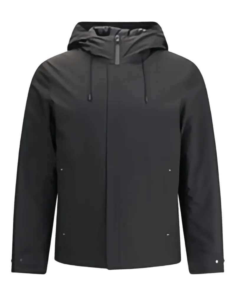 Woolrich Kapuzenjacke mit Reißverschluss - Schwarz Schwarz