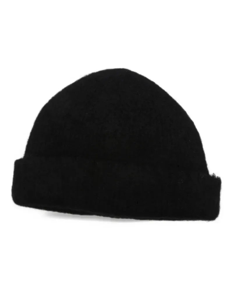 FREI-MUT raw-edge beanie hat - Schwarz Schwarz
