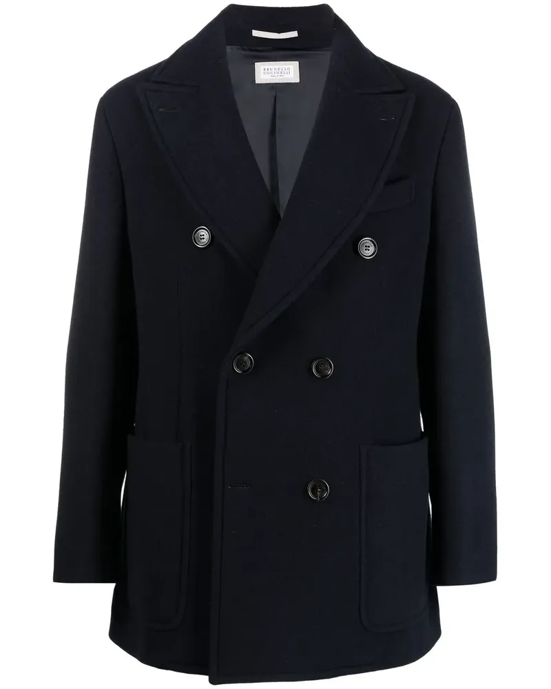 Brunello Cucinelli Klassische Cabanjacke - Blau Blau