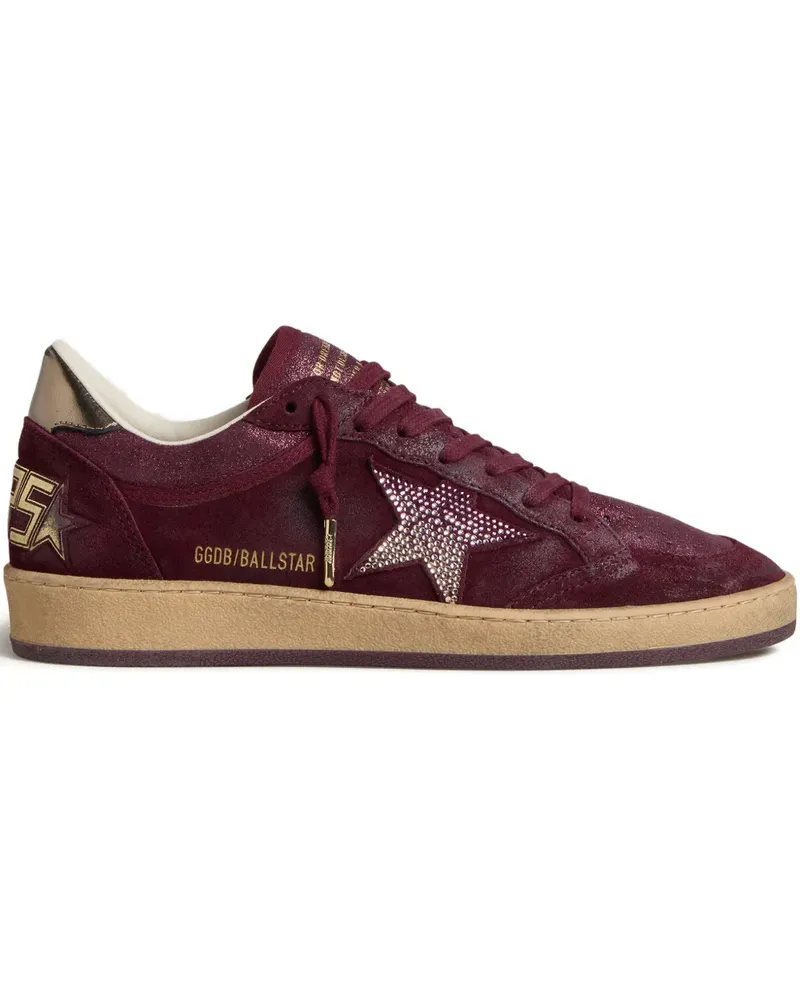 Golden Goose Ball Star Sneakers im Glitter-Look - Rot Rot