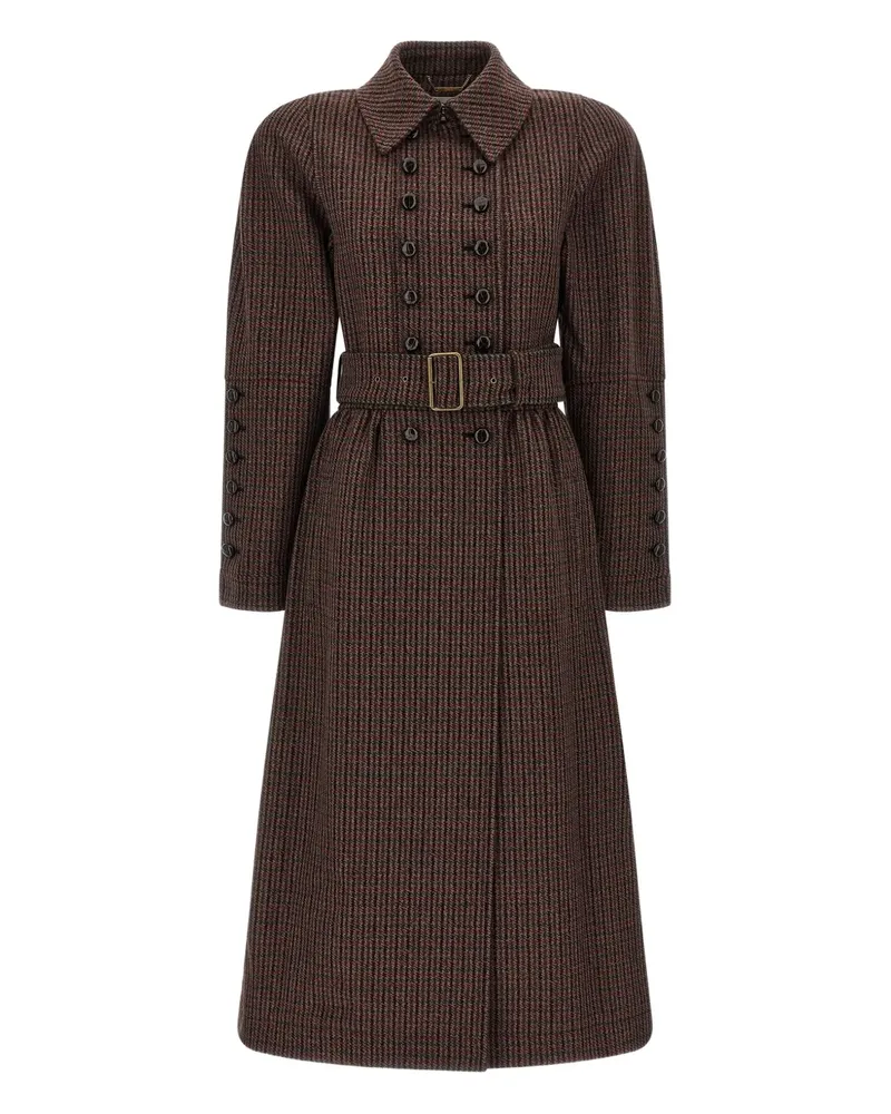 Chloé Doppelreihiger Mantel - Grau Grau