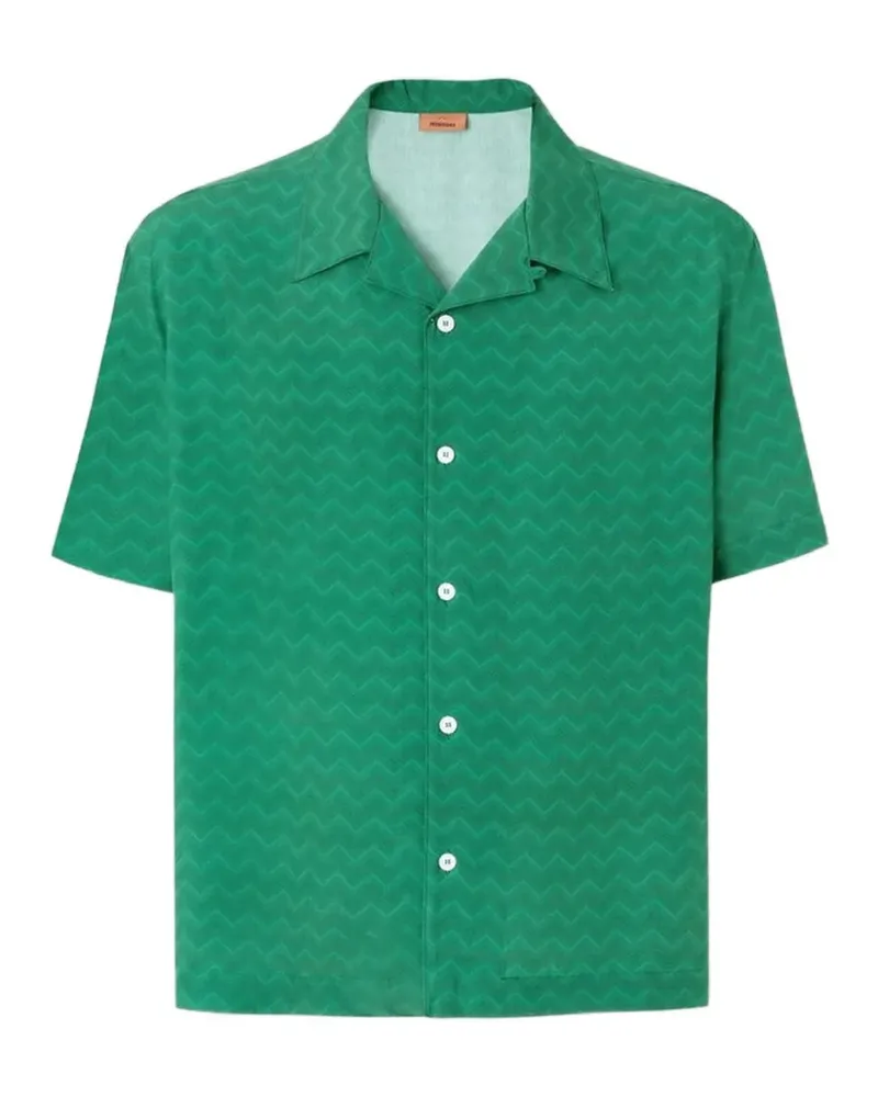 Missoni Hemd mit Zickzackmuster - Grün Grün