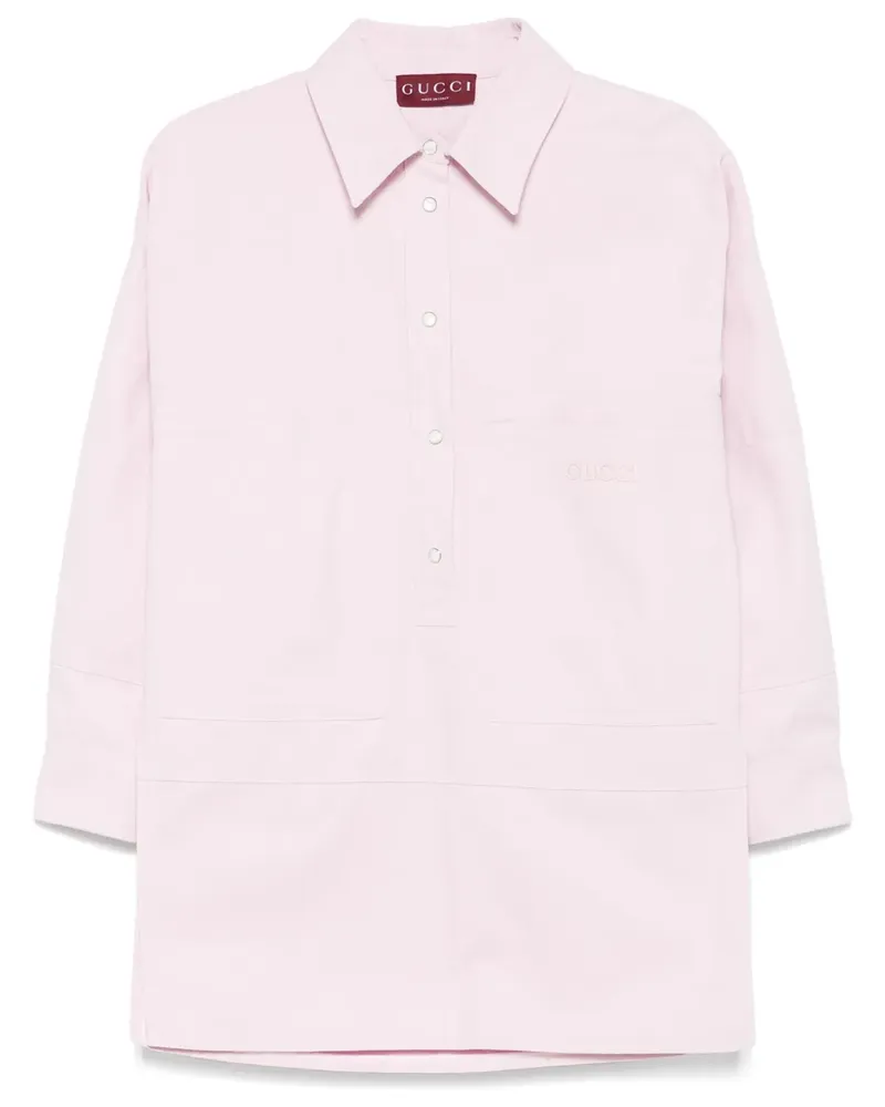Gucci Hemdjacke aus Canvas - Rosa Rosa