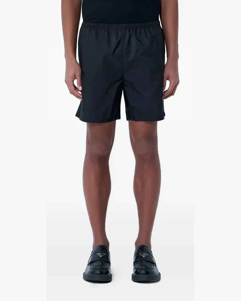 Prada elasticated-waist shorts - Schwarz Schwarz