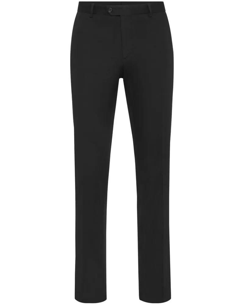 Philipp Plein Halbhohe Slim-Fit-Chino - Schwarz Schwarz