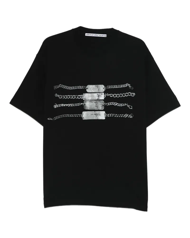 Alexander Wang crew-neck T-shirt - Schwarz Schwarz