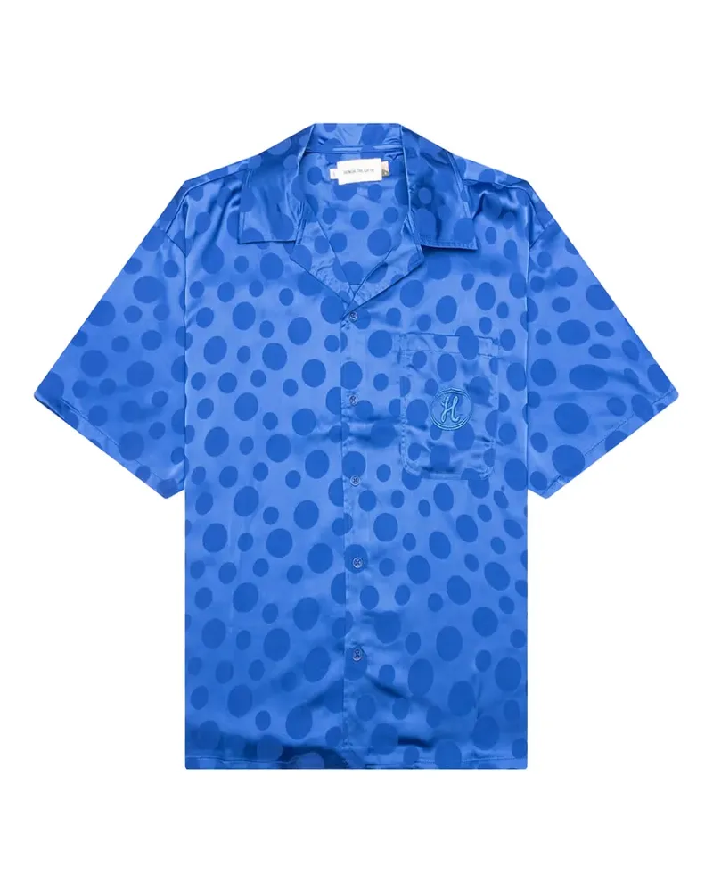 Honor The Gift polka-dot camp-collar shirt - Blau Blau