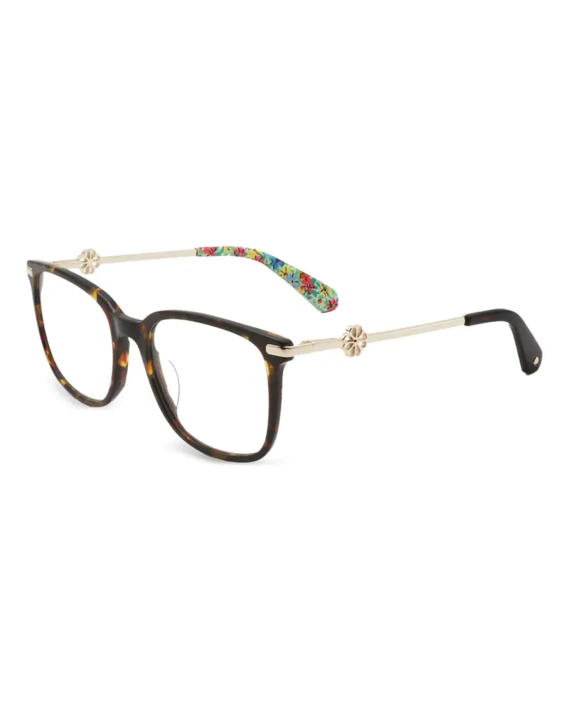 Kate Spade Ilana Brille mit Blumenschild - Braun Braun