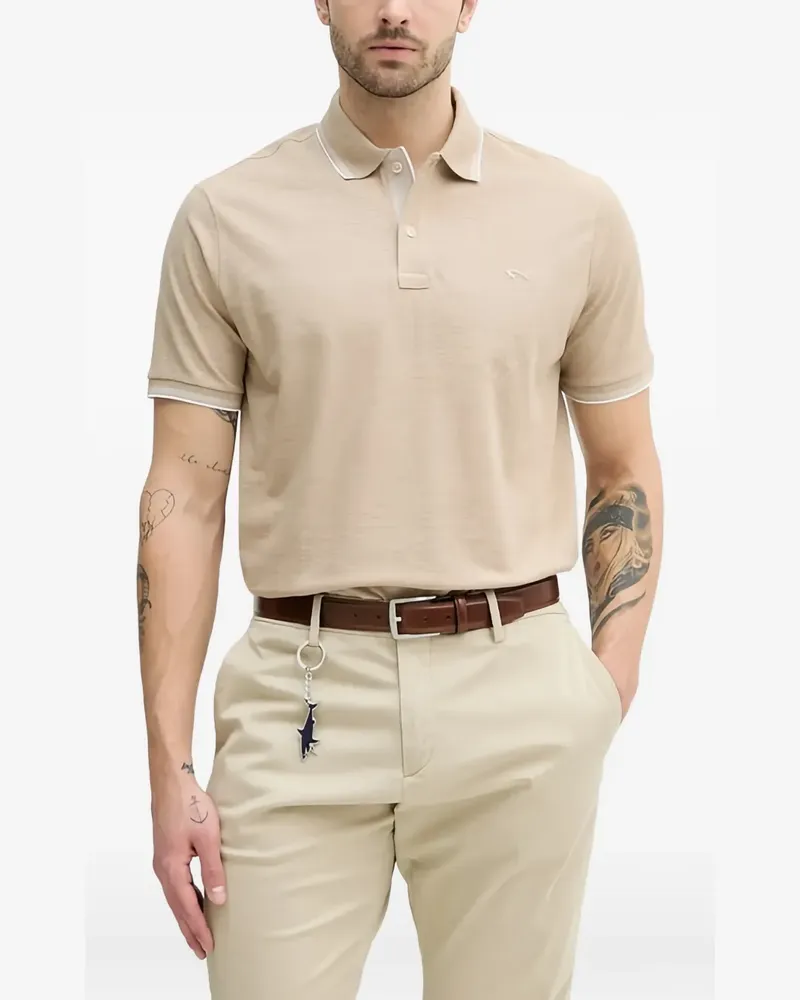 Paul & Shark Poloshirt mit Stickerei - Nude Nude