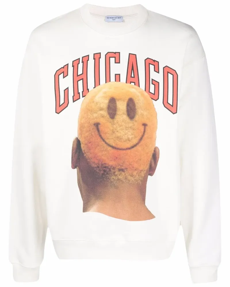 IH NOM UH NIT Sweatshirt mit grafischem Print - Nude Nude