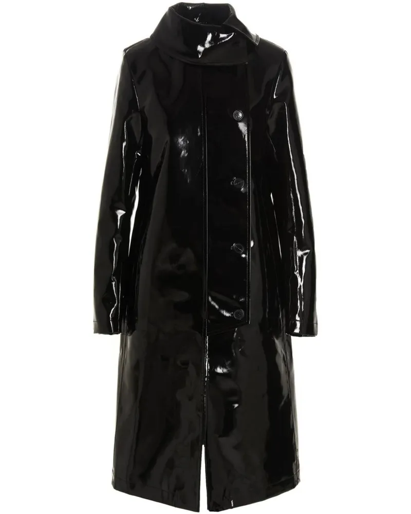 Raf Simons Trenchcoat aus Vinyl - Schwarz Schwarz