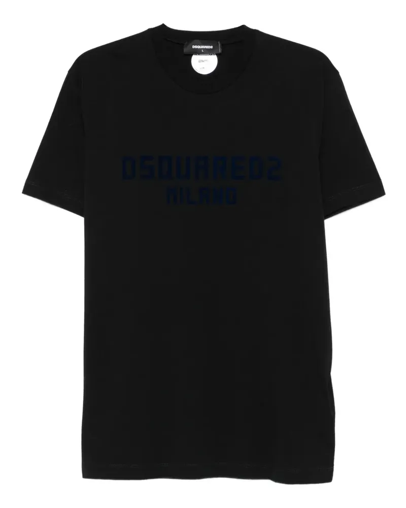 Dsquared2 T-Shirt mit Logo-Print - Schwarz Schwarz