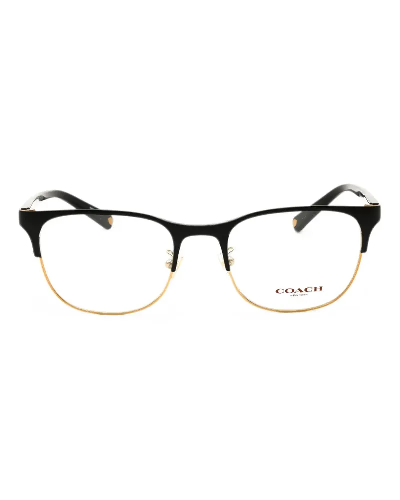 Coach Brille mit ovalem Gestell - Schwarz Schwarz
