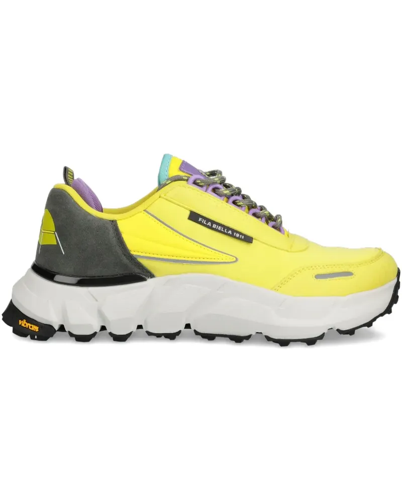 Fila Sneakers mit Logo-Patch - Gelb Gelb