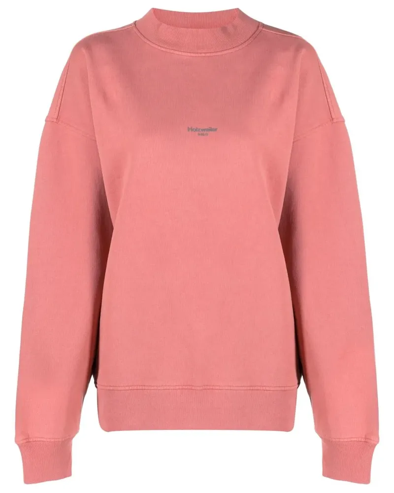 Holzweiler Oversized-T-Shirt mit Logo - Rosa Rosa