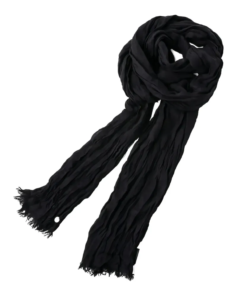 Ann Demeulemeester Jara Schal in Knitteroptik - Schwarz Schwarz