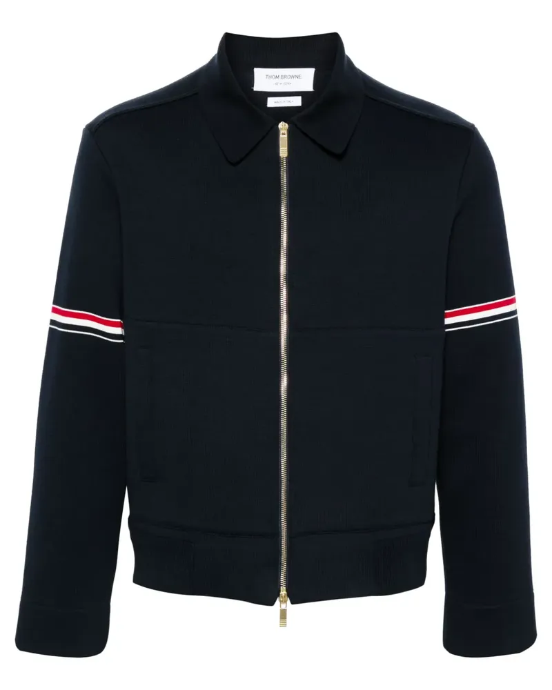 Thom Browne Jacke mit RWB-Streifen - Blau Blau