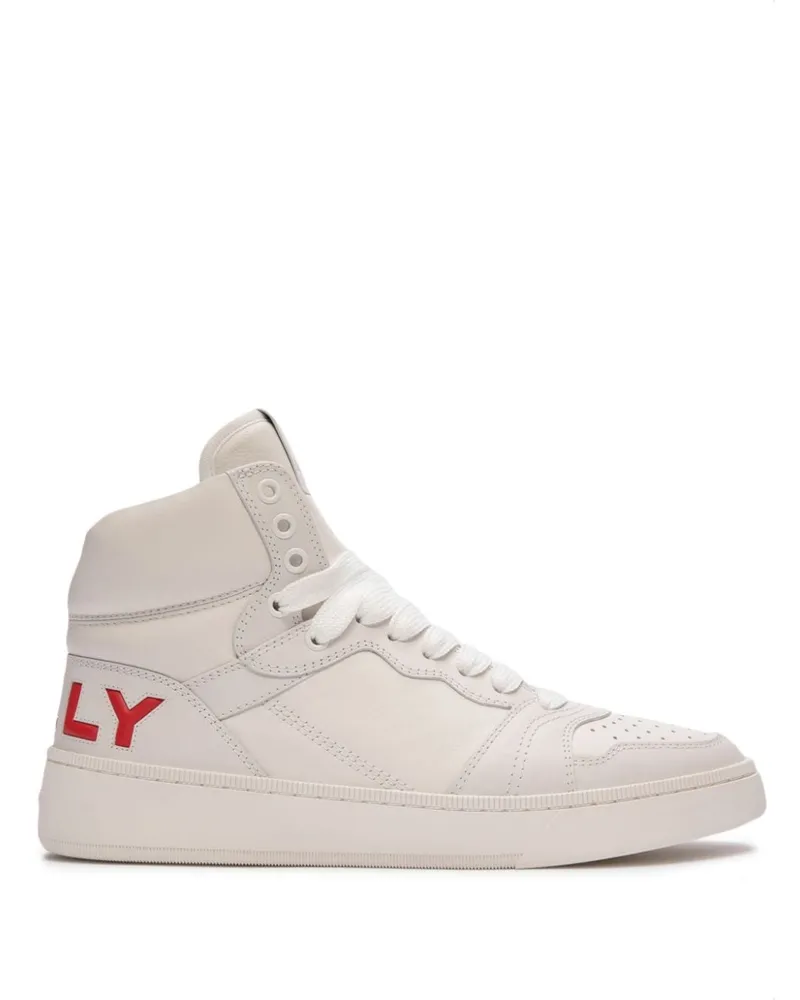 Bally High-Top-Sneakers aus Leder - Weiß Weiß
