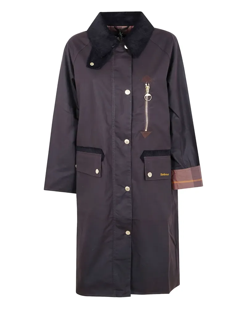 Barbour Evette Parka mit Cordkragen - Violett Violett