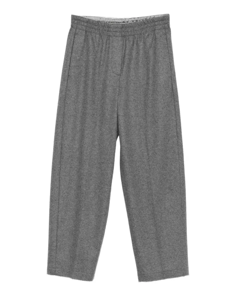 Seventy Cropped-Hose mit Stretchbund - Grau Grau