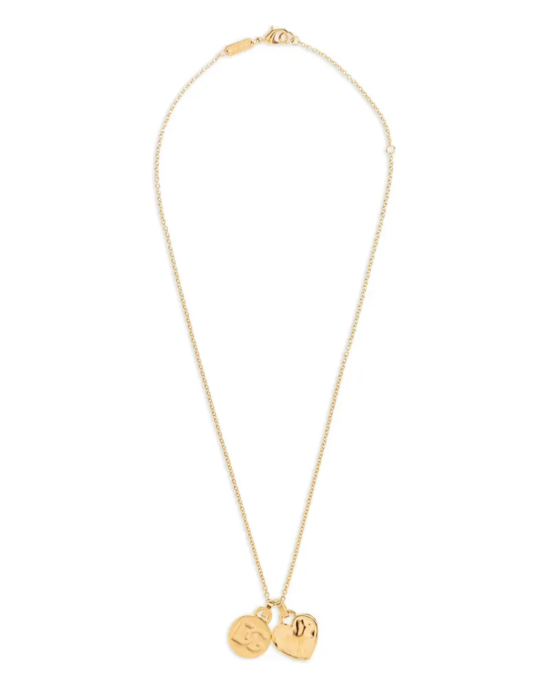 Dolce & Gabbana Halskette mit Logo-Anhänger - Gold Gold