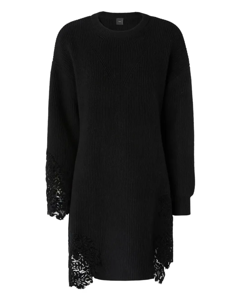 Pinko lace panel mini dress - Schwarz Schwarz