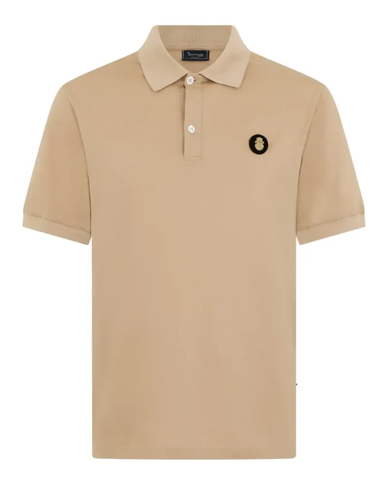 Billionaire Poloshirt mit Logo-Patch - Nude Nude