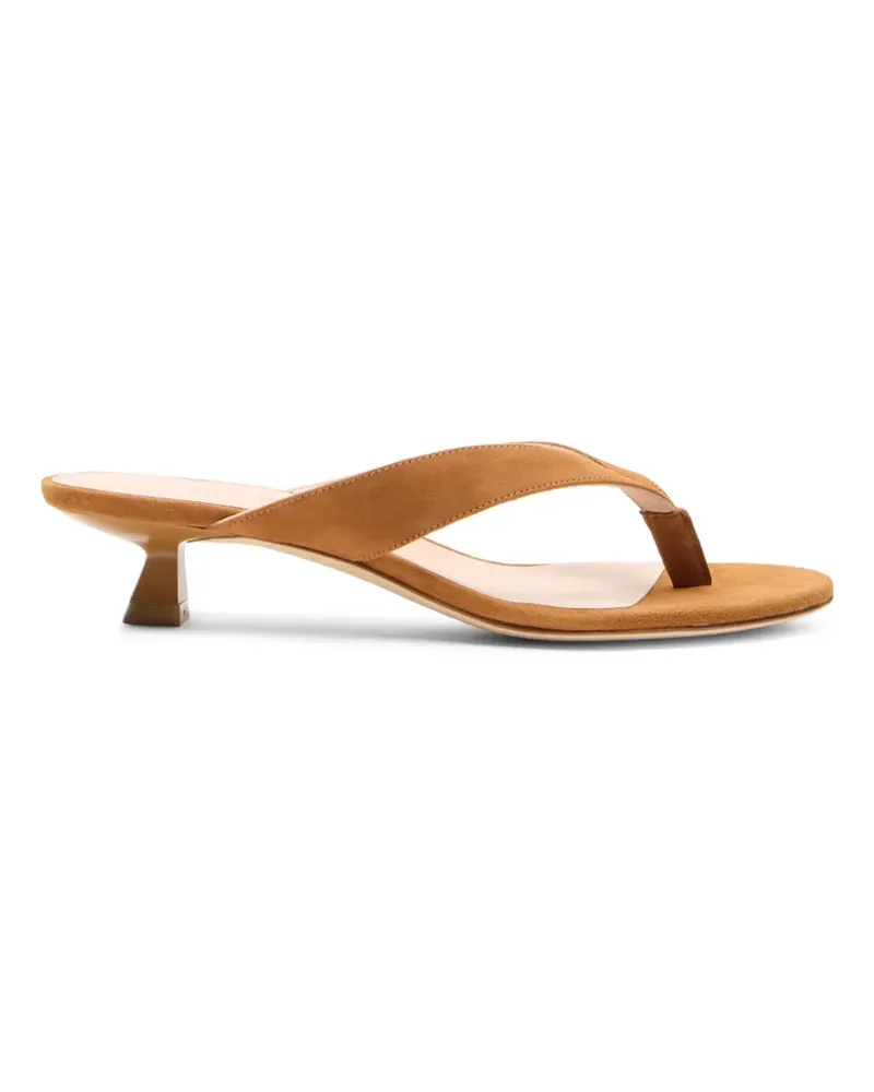 Stuart Weitzman Rio Sleek almond-toe sandals - Nude Nude
