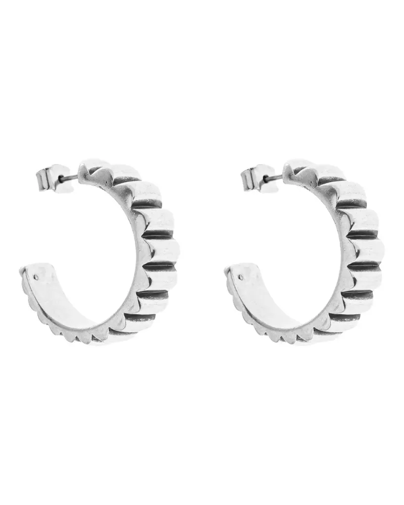 Isabel Marant textured hoop earrings - Silber Silber