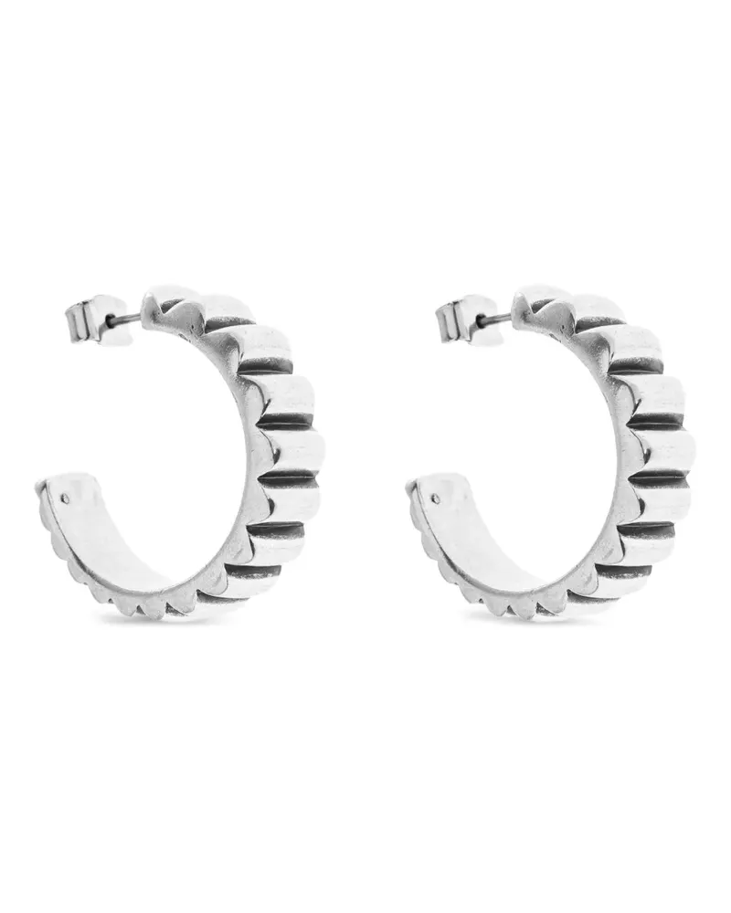 Isabel Marant textured hoop earrings - Silber Silber