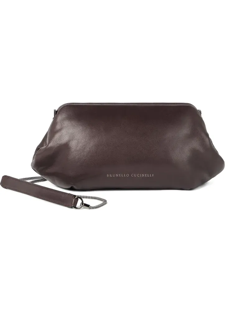 Brunello Cucinelli Clutch Leisure Small aus Canvas - bei