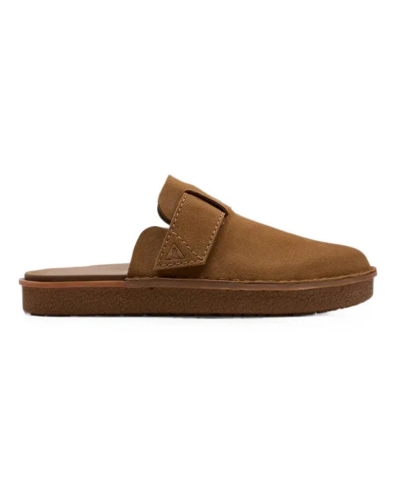 Clarks Litton Mules mit Klettverschluss - Braun Braun