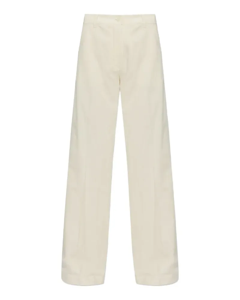 Paul & Shark corduroy wide-leg trousers - Nude Nude