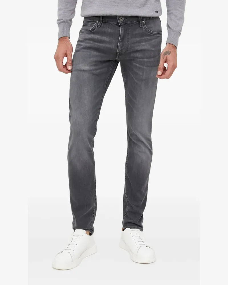 JOOP! Jeans mit Leder-Patch - Grau Grau