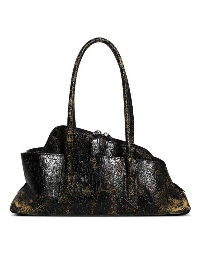 ATTICO Kleine La Passeggiata Schultertasche - Schwarz Schwarz