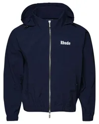 RHUDE Hoodie mit Logo-Print Blau