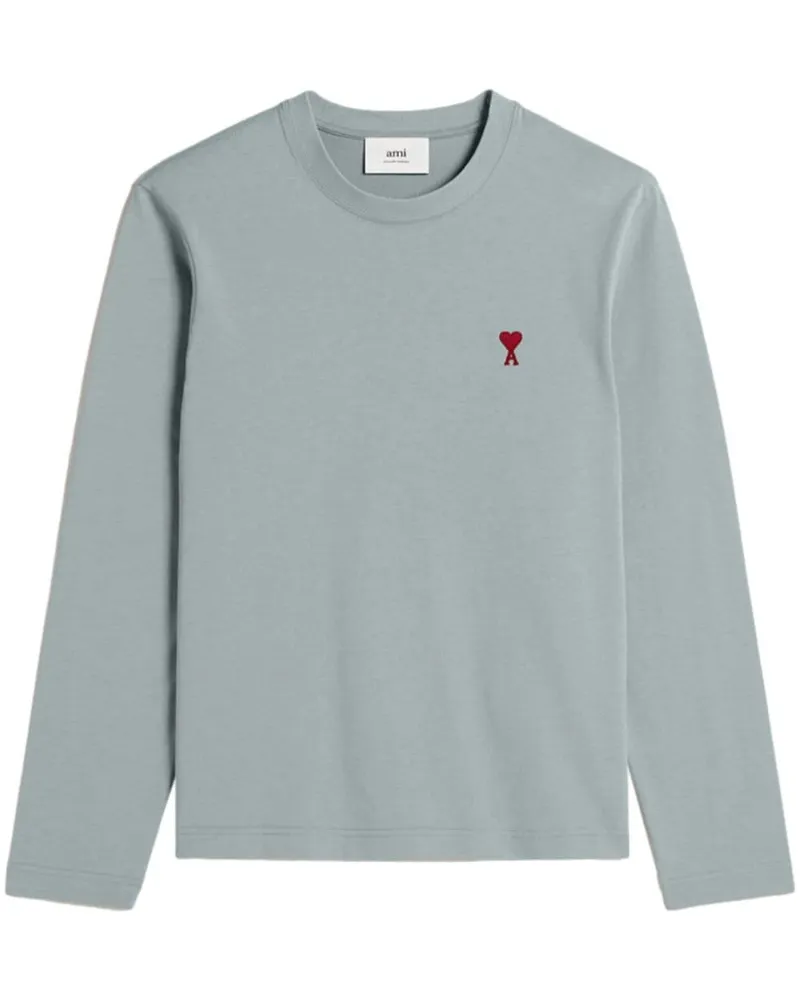 AMI Paris Ami de Coeur Langarmshirt - Blau Blau
