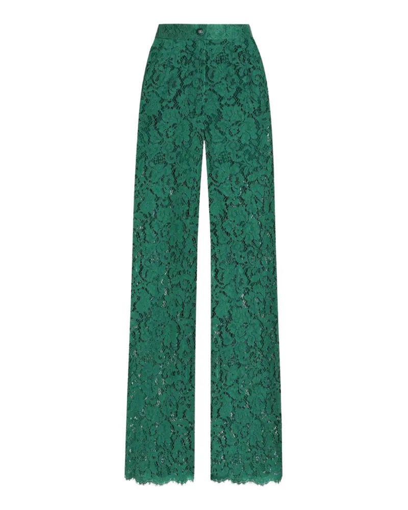 Dolce & Gabbana cordonetto lace trousers - Grün Grün