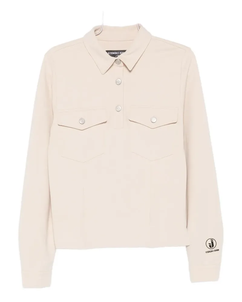 Iceberg flap-pocket polo shirt - Nude Nude