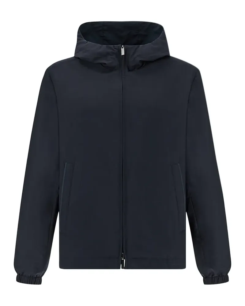 Paul & Shark reversible hooded windbreaker - Blau Blau
