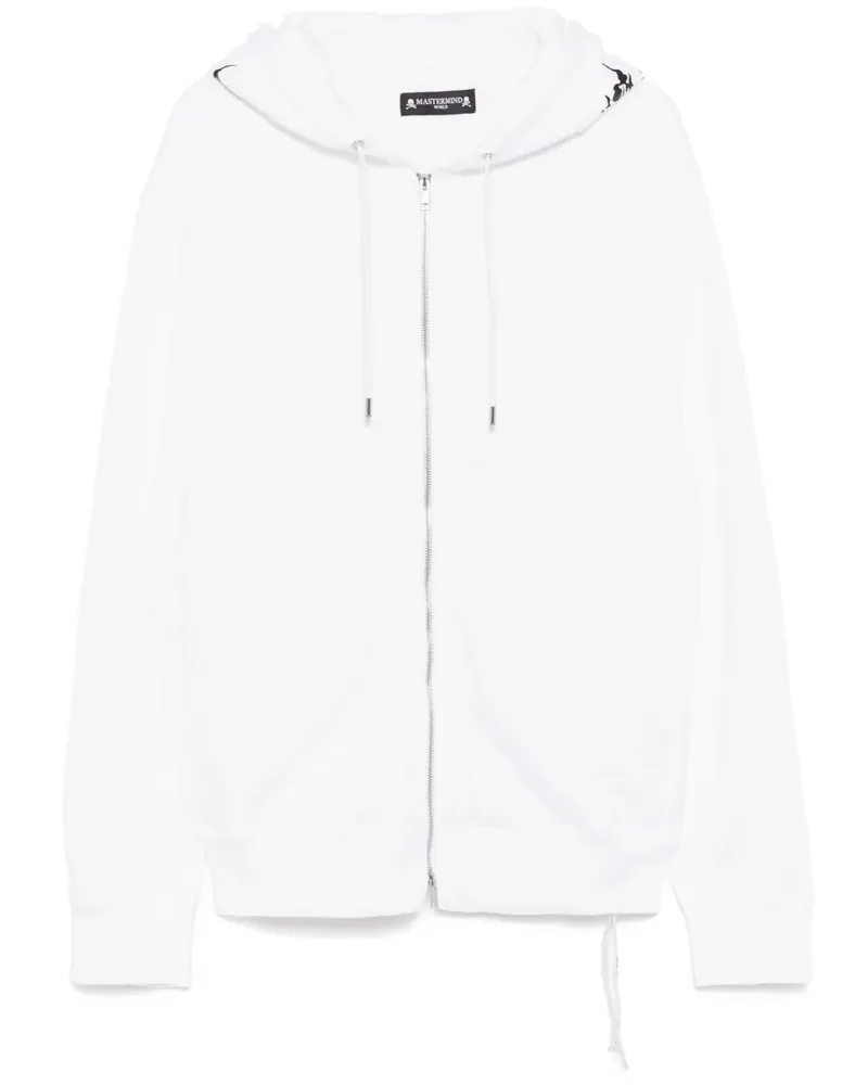 Mastermind World Kapuzenjacke mit Logo-Print - Weiß Weiß