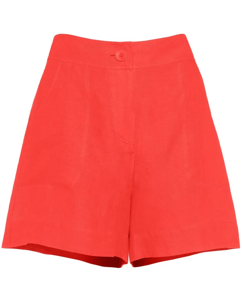 Eres Leinenshorts mit hohem Bund - Rot Rot