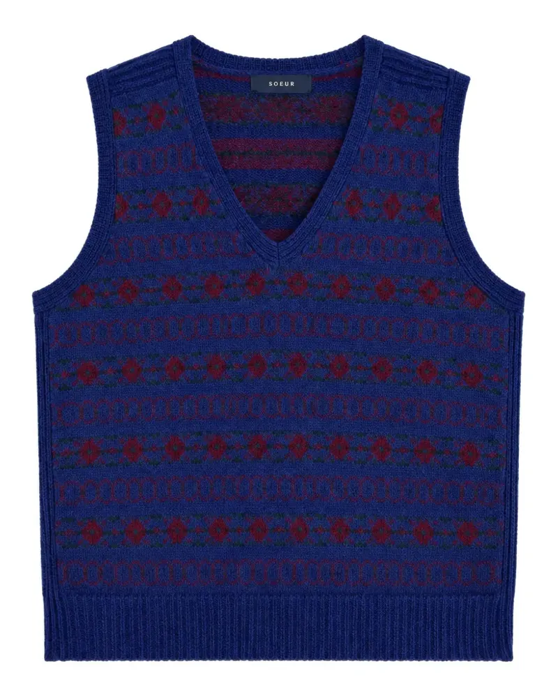 Soeur Ileana V-neck sweater - Blau Blau