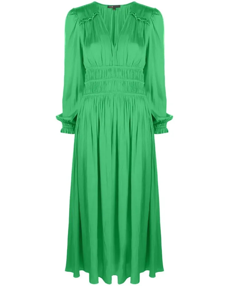 Maje Riannette Midikleid - Grün Grün