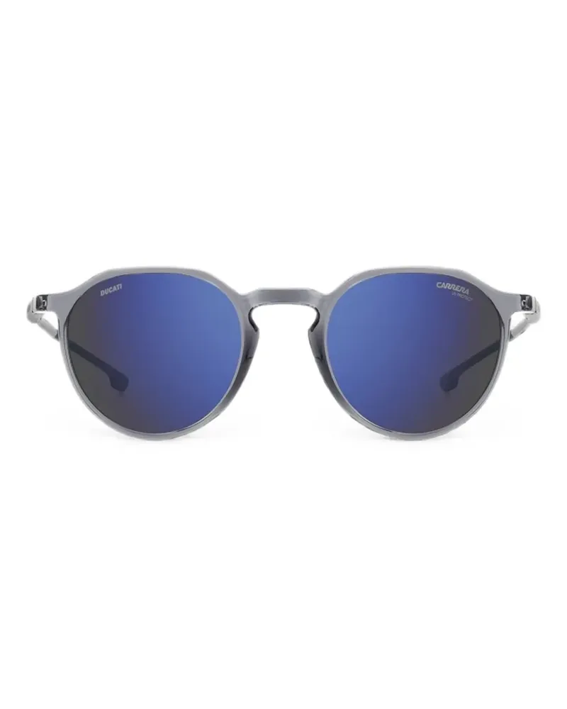 Carrera Sonnenbrille mit rundem Gestell - Grau Grau